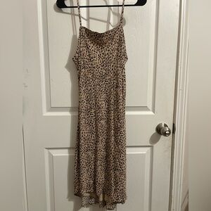 Abercrombie & Fitch Brown Tan Midi Sundress Spaghetti Strap